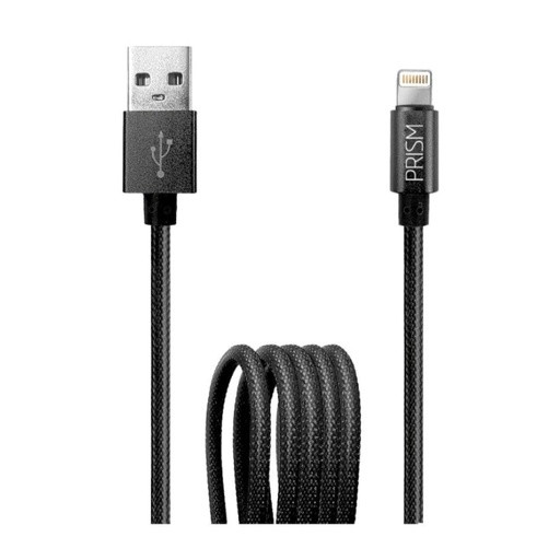 CABLE FOXBOX USB PRISM USB A LIGHTNING NEGRO 125CM 2192