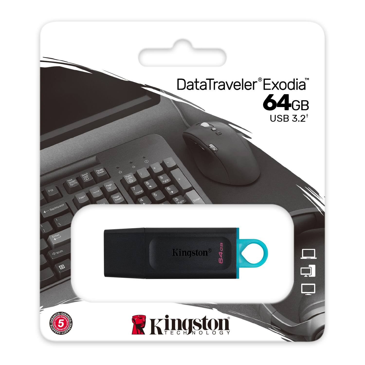 PEN DRIVE KINGSTON 64GB USB 3.2 DTX (9829)