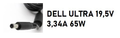 DELL ULTRABOOK DELL 19.5V 3.34A 65W 4.5 X 3.0 MM
