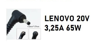 LENOVO ULTRABOOK LENOVO 20V 3.25A 65W 4.0 X 1.7 MM
