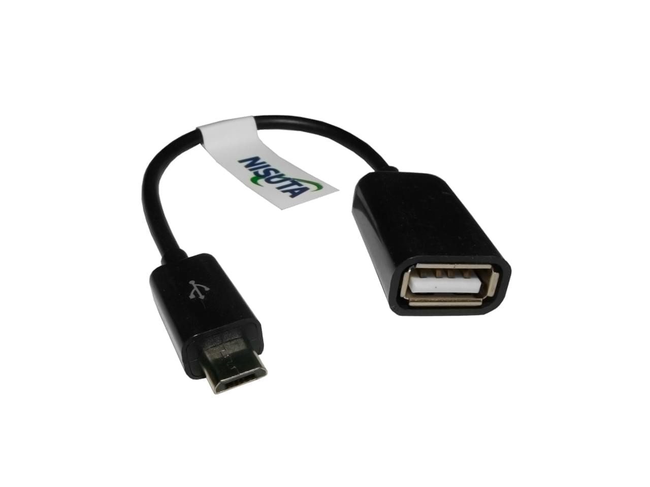 CABLE MICRO USB 2.0 A USB DE 10CM OTG