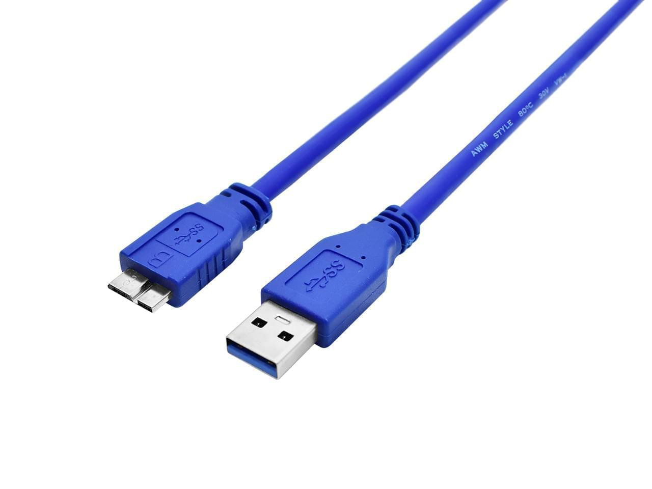 CABLE USB 3.0 AM A MICRO USB M DE 1.8 M