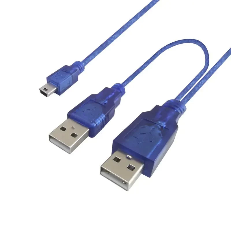 CABLE MINI USB 2.0 A 2 USB AM DE 1 M