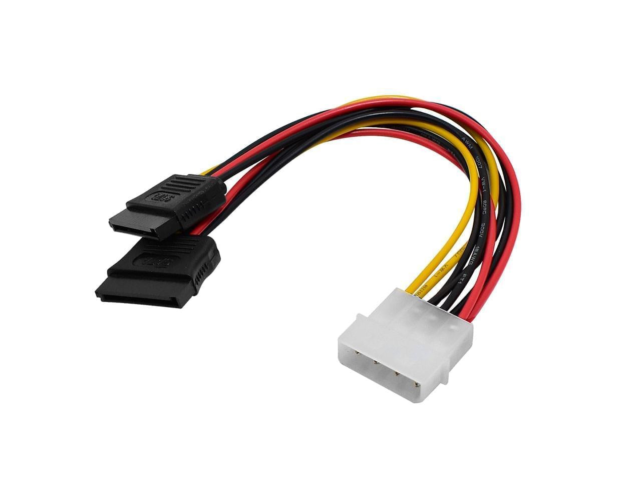 CABLE POWER SATA DOBLE 15 CM