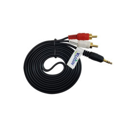 CABLE AUDIO STEREO 3.5 MM A 2 RCA 1.8M