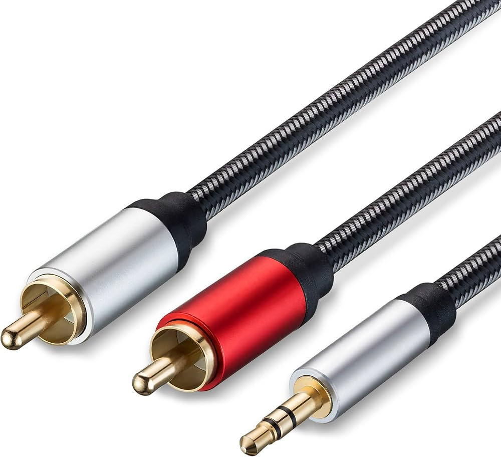 CABLE AUDIO STEREO 3.5 MM A 2 RCA 10M