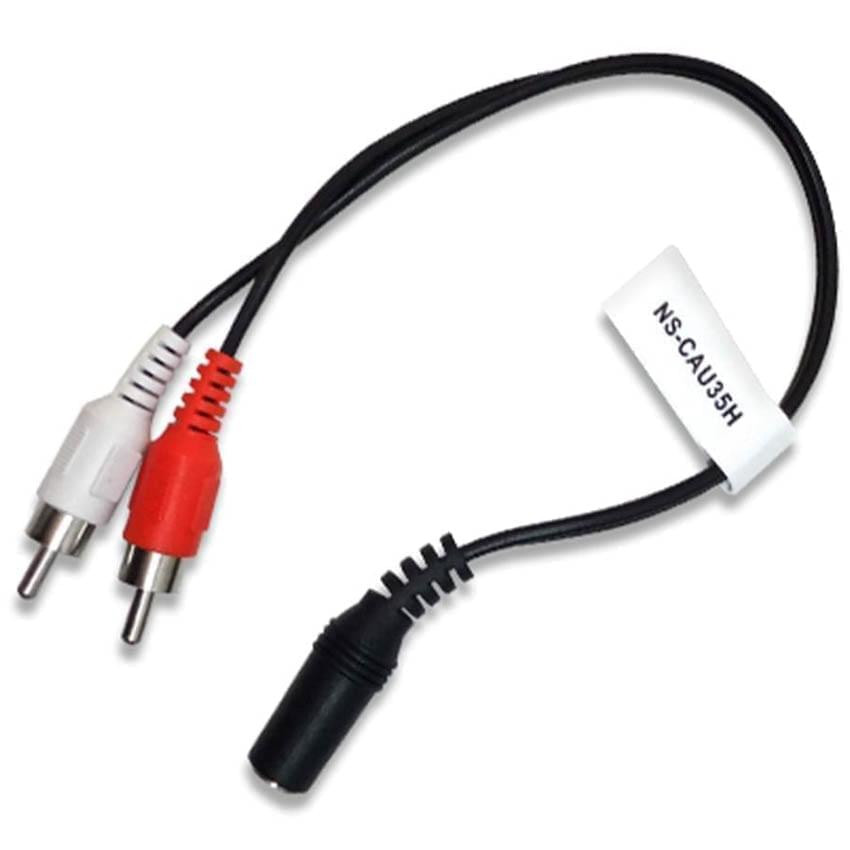 CABLE DE AUDIO STEREO 3.5MM A 2 RC DE 25CM