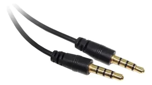 CABLE AUDIO STEREO 3.5MM DE 2M Y 4 SECCIONES