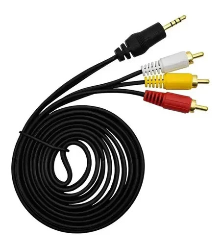 CABLE DE AUDIO STEREO 3.5MM A RCA DE 1.4M