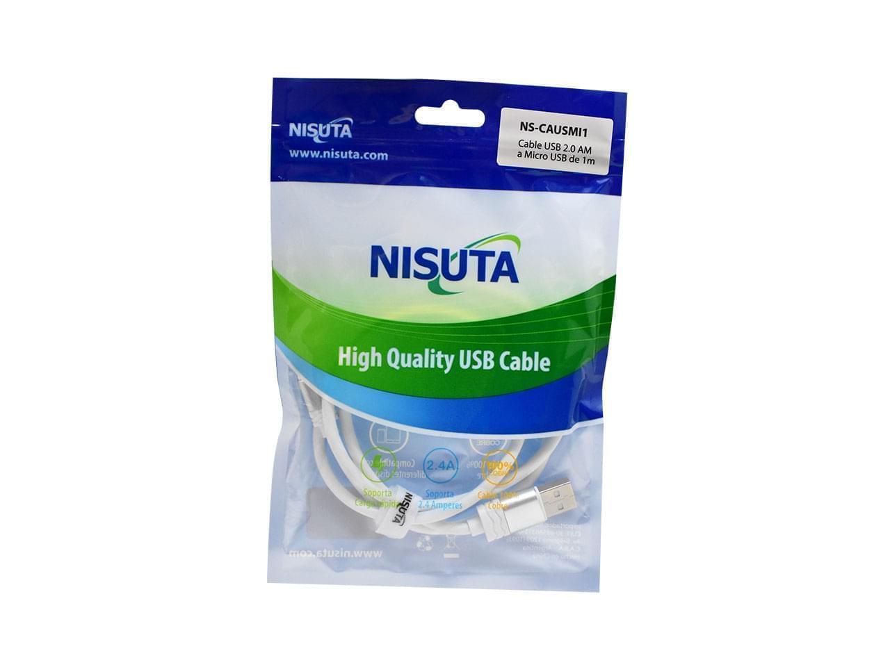 CABLE USB 2.0 A MICRO USB DE 1M.