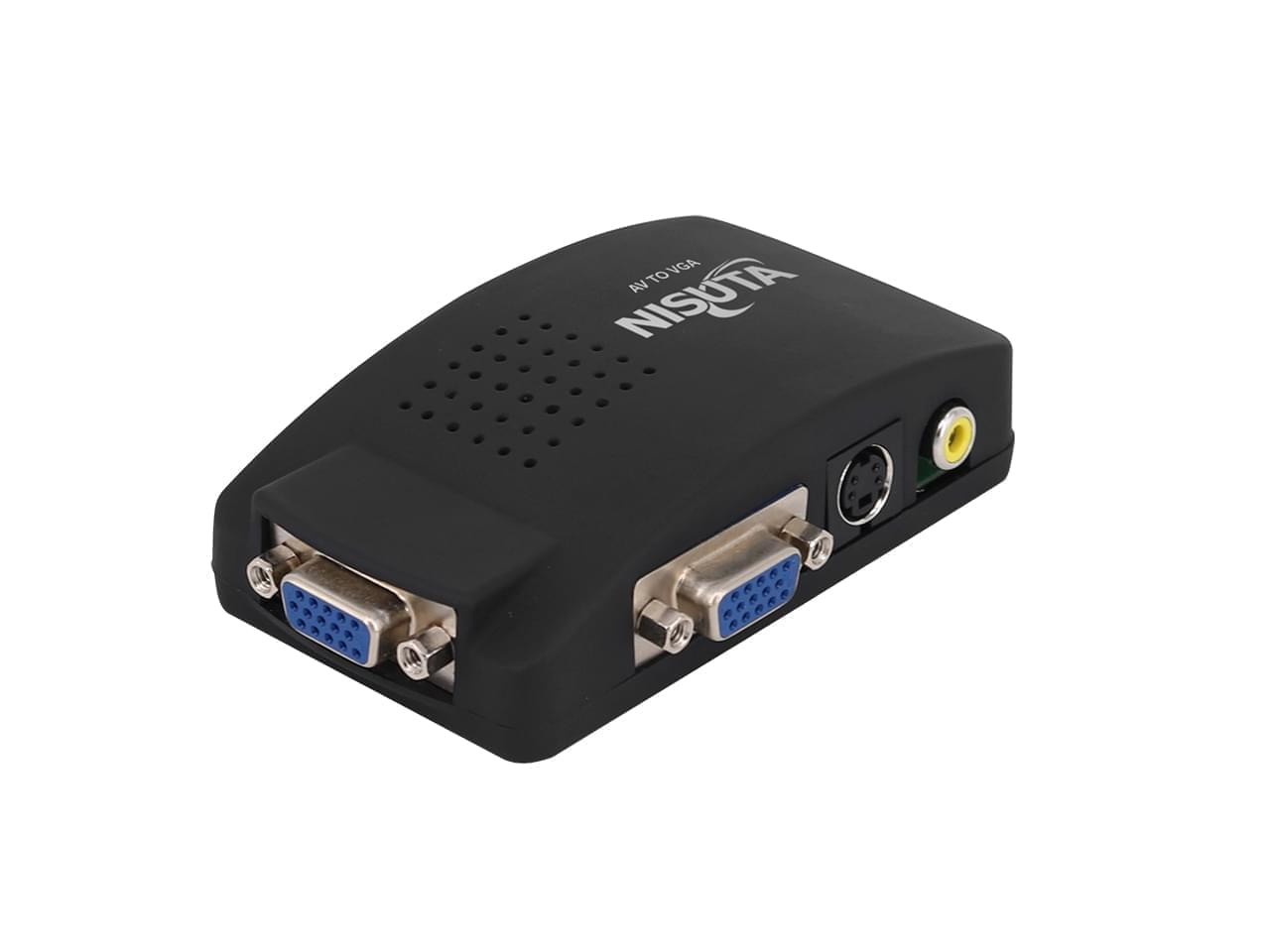 CONVERSOR RCA O SVIDEO A VGA CON FUENTE