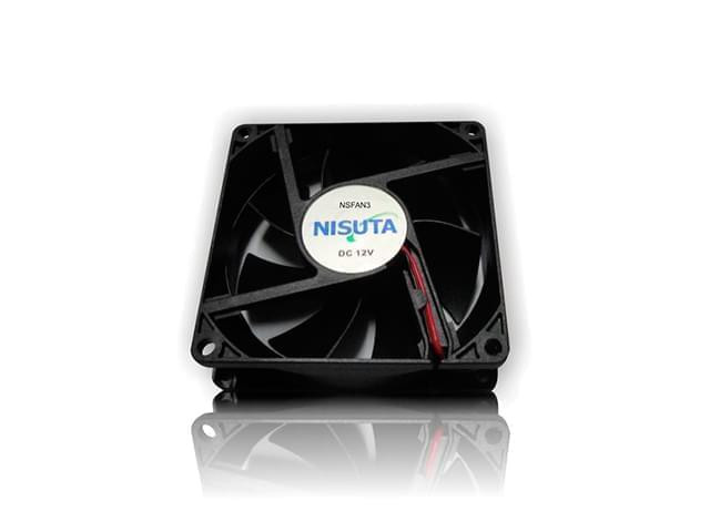 COOLER CON BUJE 80X80X25 MM 12V. 3 PIN