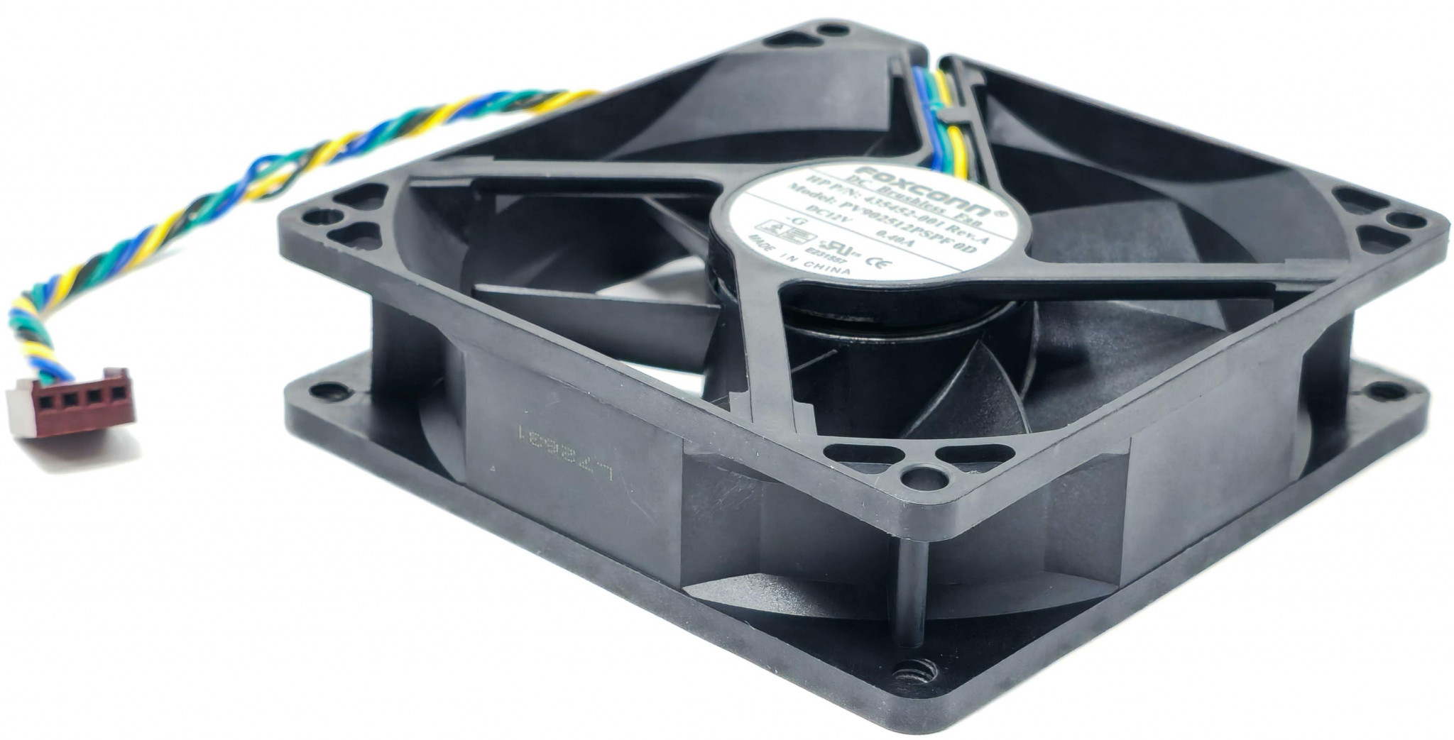 COOLER CON RULEMAN 92X92X25MM 12V. 4 PIN