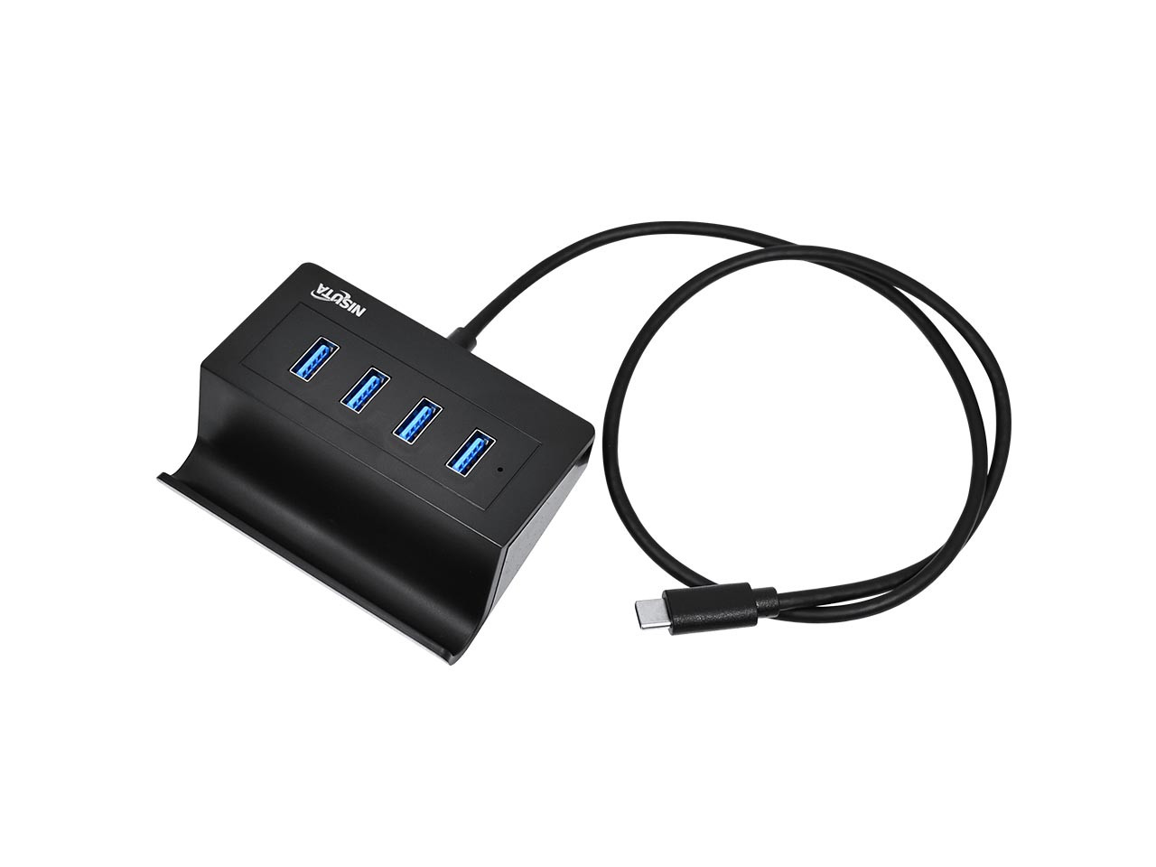 HUB USB 3.0 DE 4 PUERTOS. CON CONECTOR USB C .