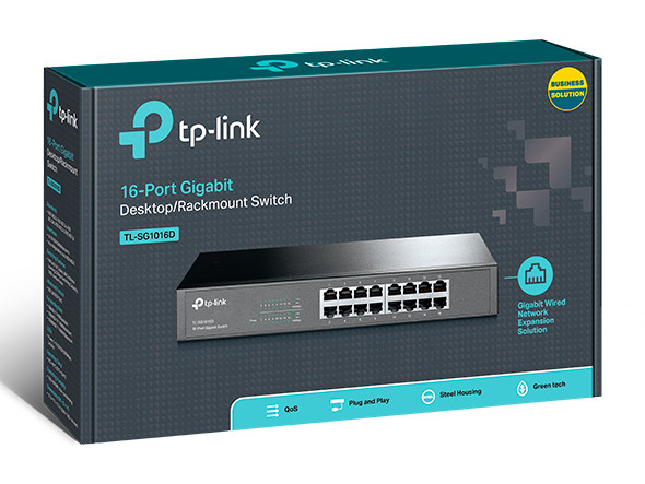 SWITCH TP LINK 16 PORTS 10/100/1000