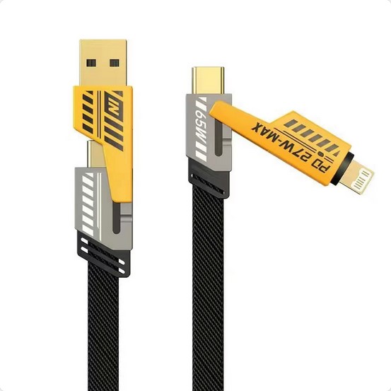 CABLE USB 4 EN 1 - TYPE C / USB 3.0 / LIGHTNING 1.5MTS