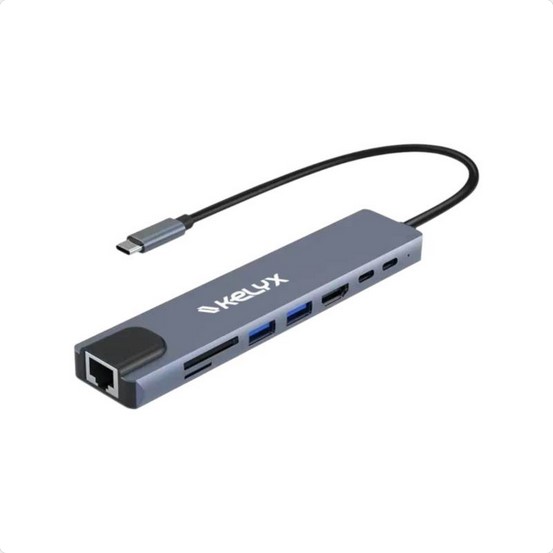 DOCK 8 EN 1 USB C HDMI SD USB 2.0 X2 USB 3.0 X2 RJ45