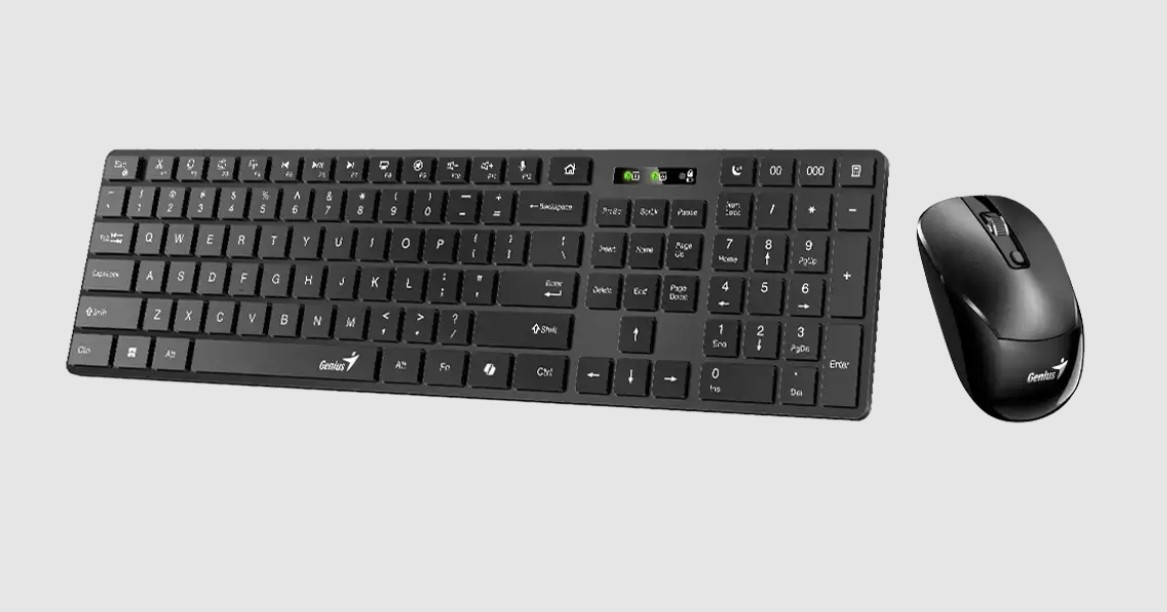 KIT TECLADO MOUSE GENIUS SLIMSTAR 8250 BT+WIRELESS